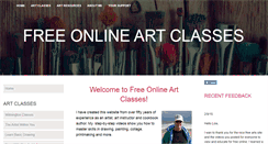 Desktop Screenshot of free-online-art-classes.com
