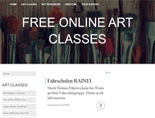 Tablet Screenshot of free-online-art-classes.com